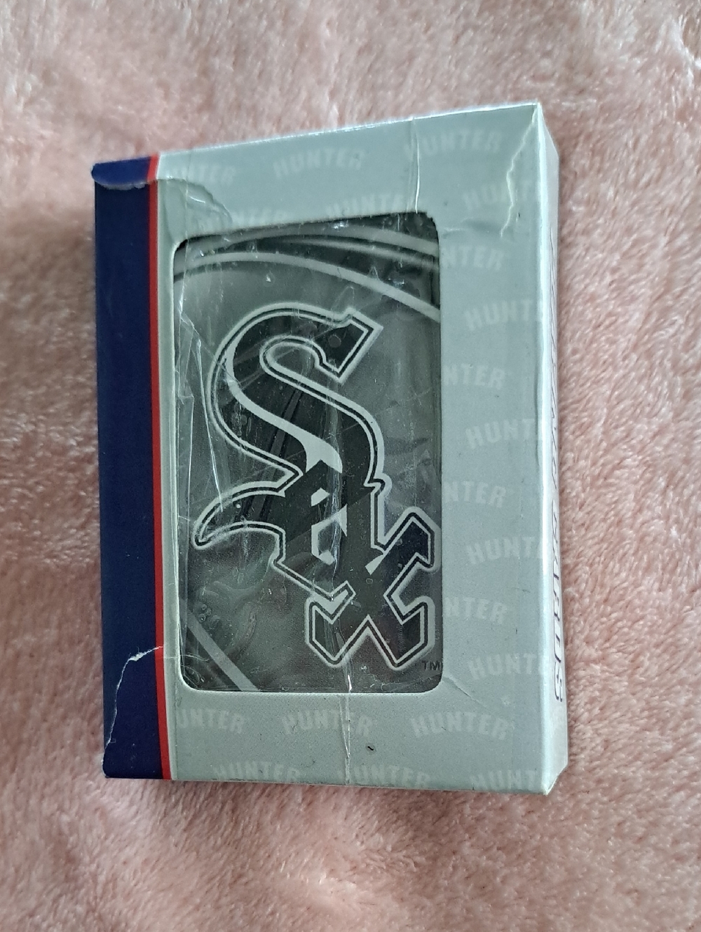 Chicago White Sox Metal Keychain in Box - Black & Silver